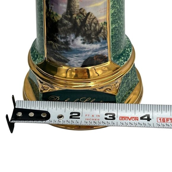 Thomas Kinkade Rock of Salvation Light Up Porcelain Lighthouse 2004 - Picture 14 of 16
